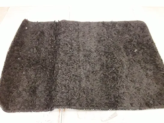 BRAND NEW PACO HOME SYDNEY BLACK RUG 40 X 55CM