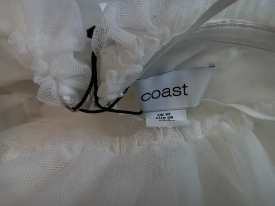 COAST IVORY MERINGUE MAXI DRESS - SIZE 10