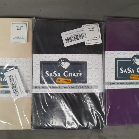 BOX OF APPROXIMATELY 15 ASSORTED SASA CRAZE BEDDING ITEMS IN VARIOUS STYLES AND COLOURS