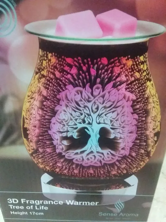 BOXED SENSE AROMA TREE OF LIFE 3D FRAGRANCE WARMER (BROKEN SHADE)