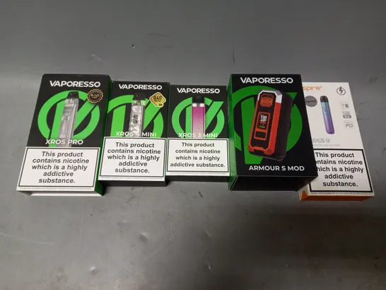 APPROXIMATELY 20 VAPES & E-CIGARETTES TO INCLUDE ASPIRE, GEEK VAPE, VAPORESSO ETC  