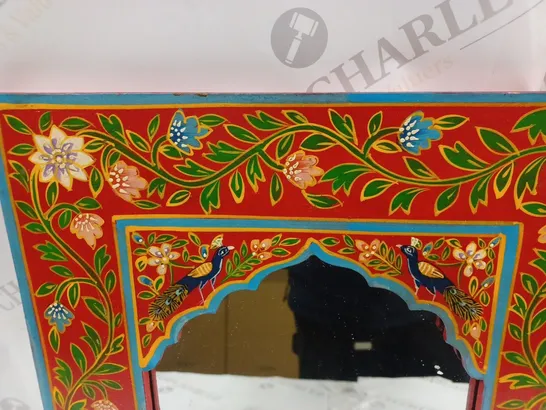 HAND PAINTED DECORATIVE MIRROR