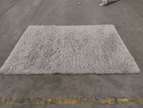 BAGGED ASIATIC FLUFFY SHAGGY FLINT RUG - 160 x 230cm