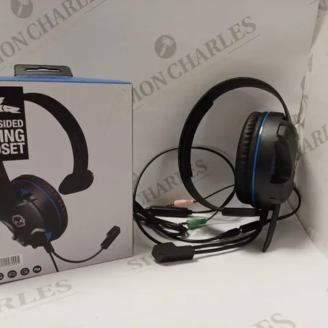 LOT OF TWO TO INCLUDE NO FEAR SINGLE SIDED GAMING HEADSETS