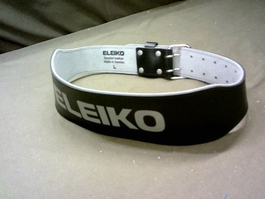 ELEIKO WEIGHT LIFTERS LEATHER BELT LARGE 