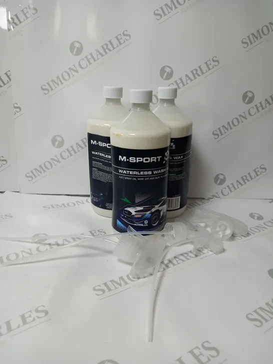 3 X 1 LITRE M-SPORT WATERLESS WASH AND WAX 