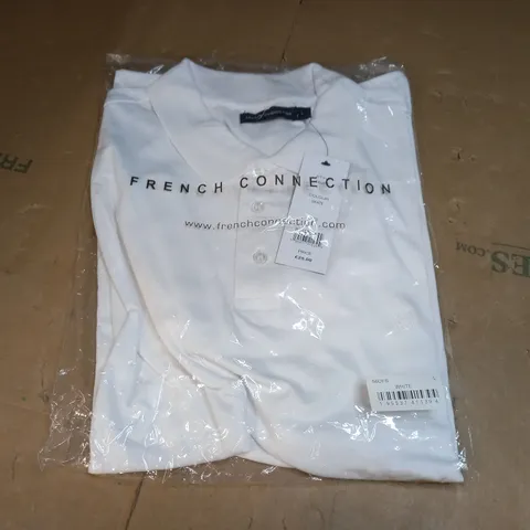 FRENCH CONNECTION COLLAR SHIRT IN WHITE - LARGE