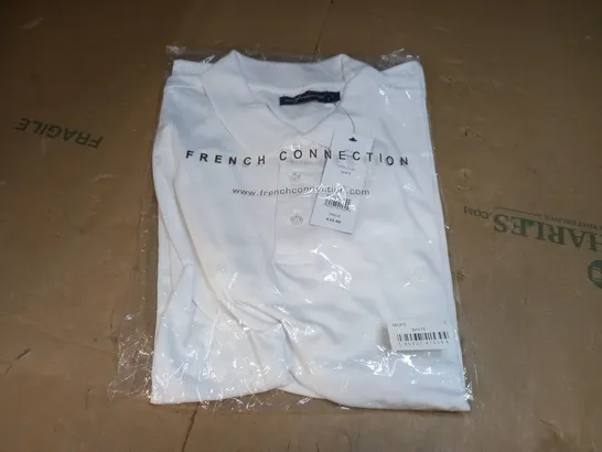 FRENCH CONNECTION COLLAR SHIRT IN WHITE - LARGE