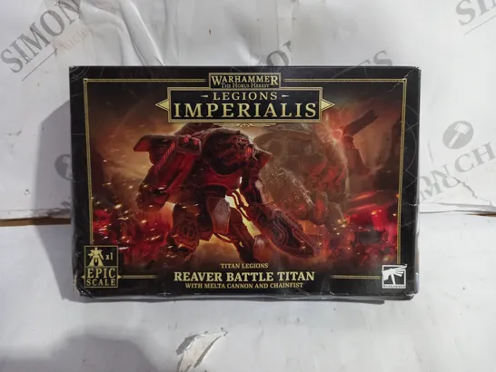 BOXED WARHAMMER LEGIONS IMPERIALIS REAVER BATTLE TITAN 