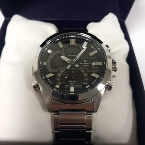 BOXED CASIO EDIFICE SMART ECB-30D-1AEF M STAINLESS STEEL WRIST WATCH