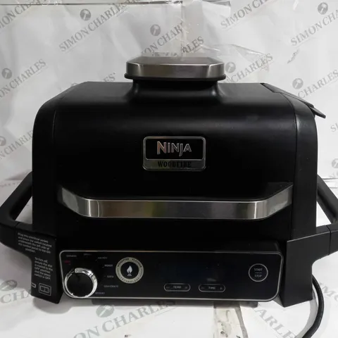 BOXED NINJA WOODFIRE ELECTRIC BBQ GRILL & SMOKER OG701UKQ