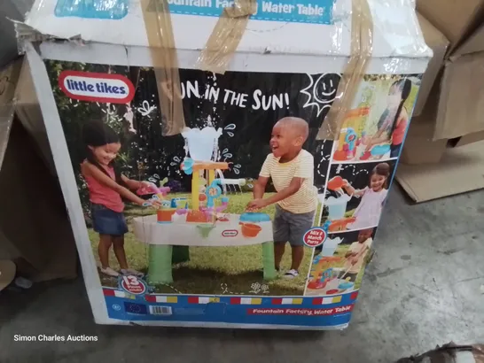 BOXED LITTLE TIKES FUN IN THE SUN FOUNTAIN FACTORY WATER TABLE