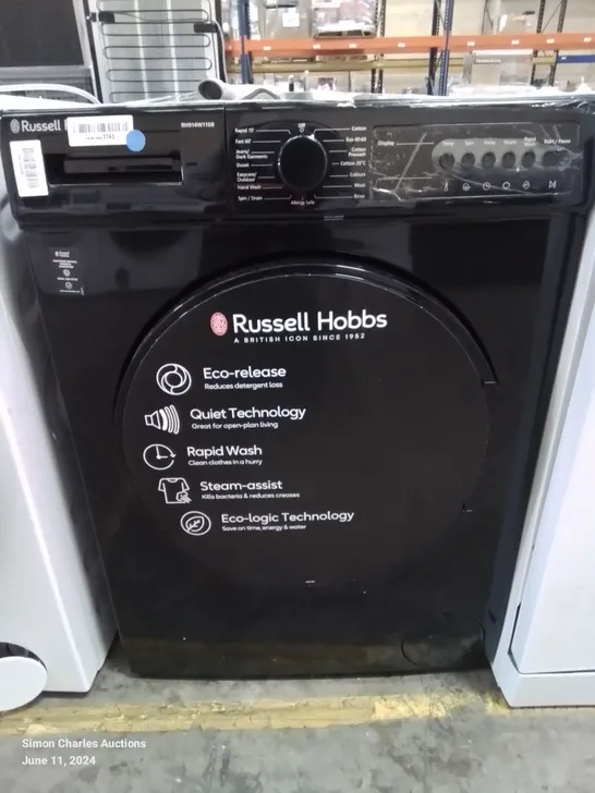 RUSSELL HOBBS FREESTANDING WASHING MACHINE IN BLACK (COLLECTION-ONLY)