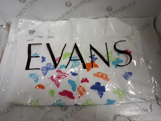 EVANS WHITE BUTTERFLY T SHIRT