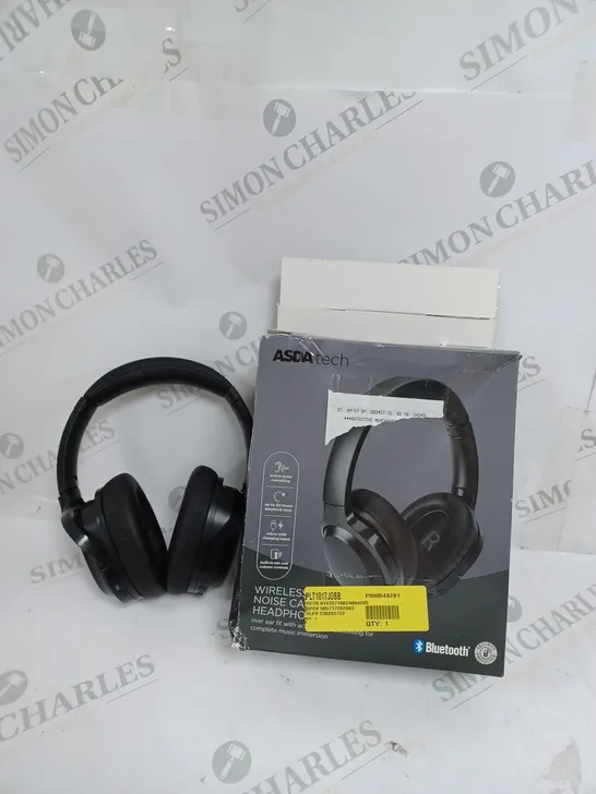 BOXED WIRELESS NOISE CANCELLING HEADPHONES - BLACK