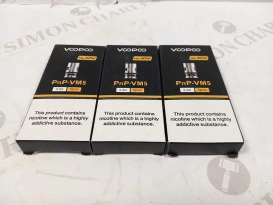 APPROXIMATELY 19 BOXED VOOPOO PNP VM5 COILS