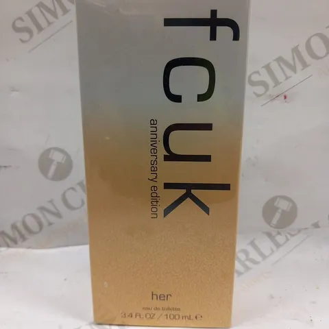 BOXED AND SEALED FCUK ANNIVERSARY EDITION HER EAU DE TOILETTE 100ML