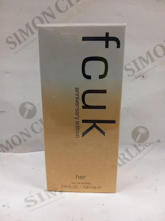 BOXED AND SEALED FCUK ANNIVERSARY EDITION HER EAU DE TOILETTE 100ML