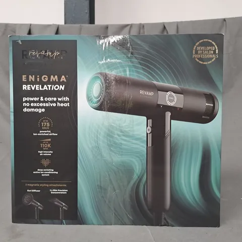 BOXED REVAMP ENIGMA REVELATION HAIR DRYER