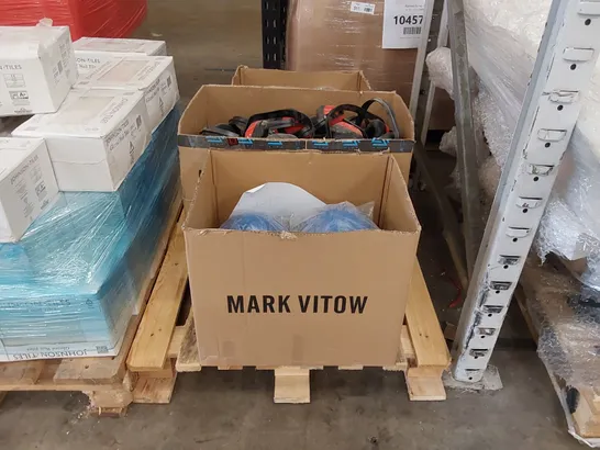 PALLET OF: HARD HATS, EAR DEFENDERS, SAFETY GOGGLES 