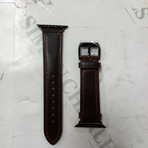 SMART WATCH STRAP - BROWN LEATHER 