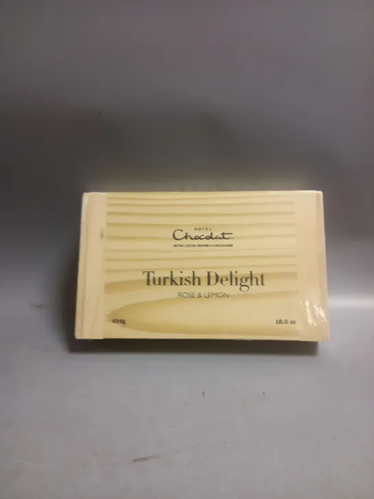 SEALED HOTEL CHOCOLAT TURKISH DELIGHT IN ROSE & LEMON 454G