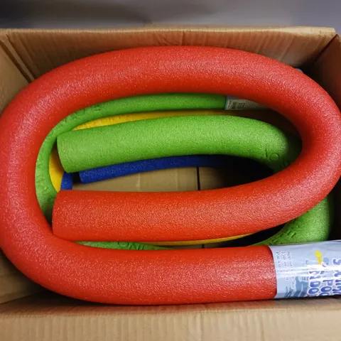 KREATIVEKRAFT SET OF 4 POOL NOODLES IN RED, YELLOW, BLUE AND GREEN 150X6CM EACH