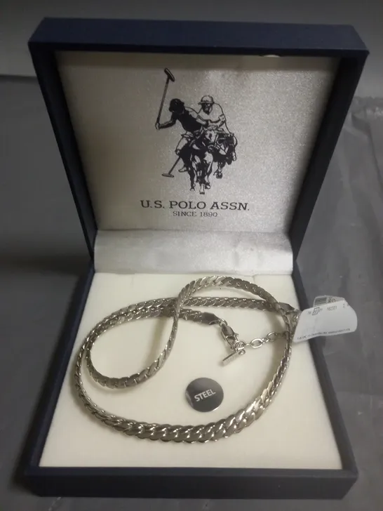 U.S. POLO ASSN STEEL NECKLACE