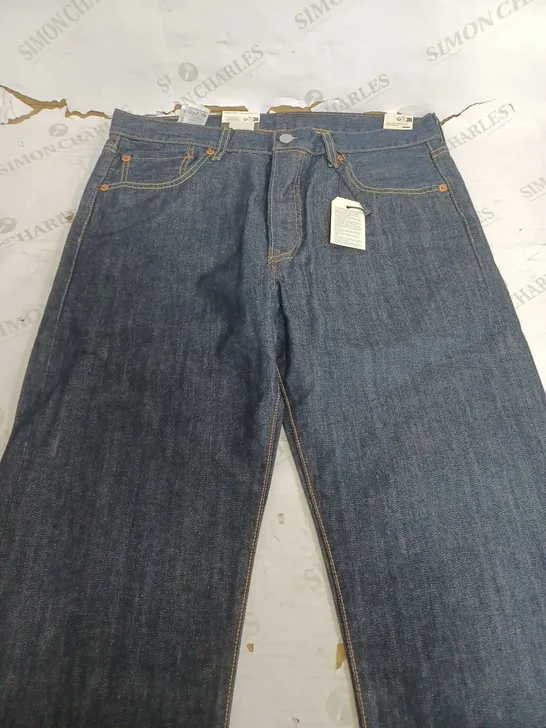 LEVI'S 501 ORIGINAL DARK DENIM JEANS - W33 L34