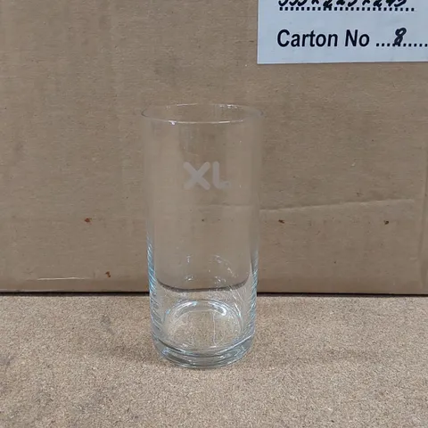 BOX OF APPROXIMATELY 40X EXCEL TUMBLER GLASSES - SIZE UNSPECIFIED (1 BOX)