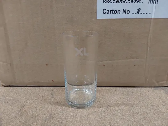 BOX OF APPROXIMATELY 40X EXCEL TUMBLER GLASSES - SIZE UNSPECIFIED (1 BOX)