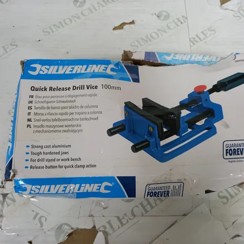 SILVERLINE QUICK RELEASE DRILL VICE 100MM