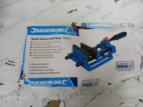 SILVERLINE QUICK RELEASE DRILL VICE 100MM