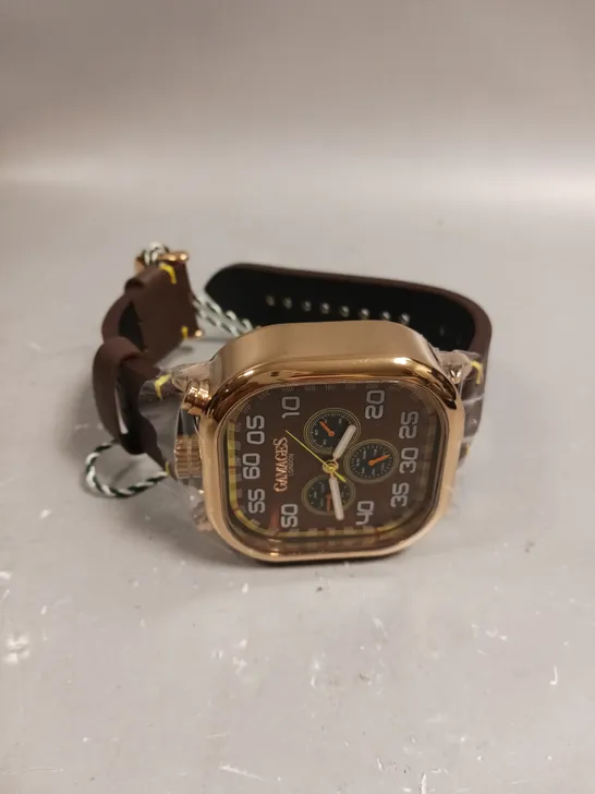 GAMAGES ASTUTE BROWN DIAL WATCH 