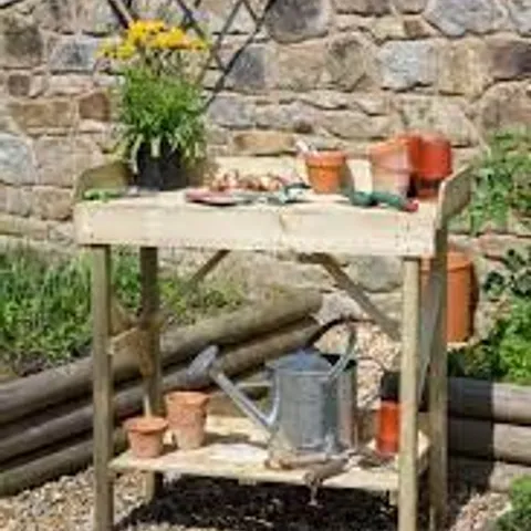 ZEST LEISURE WOODEN POTTING TABLE