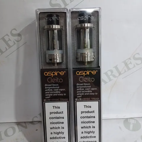 SET OF 2 ASPIRE SUB-OHM CLEITO TANK KITS