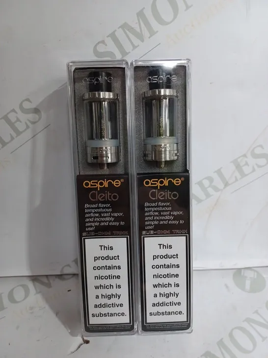 SET OF 2 ASPIRE SUB-OHM CLEITO TANK KITS