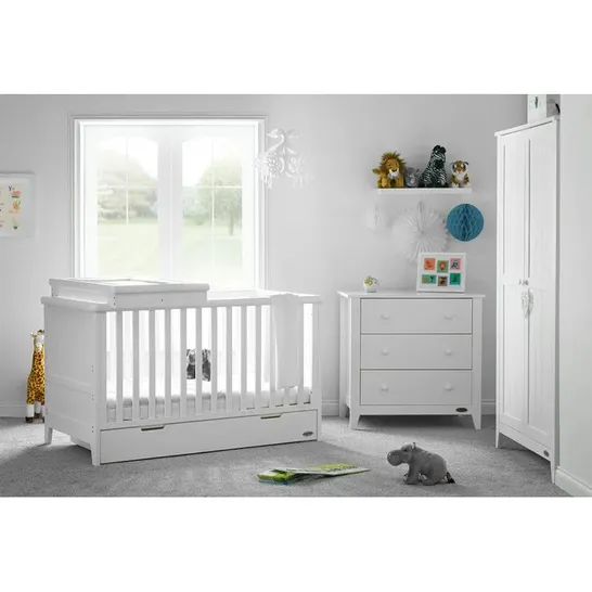 BOXED OBABY BELTON COT BED WHITE (2BOXES)