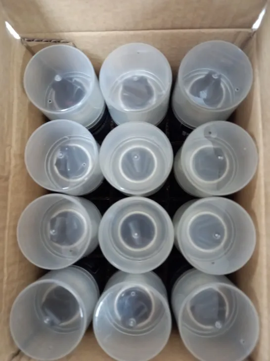 BOX OF 12 151 CLEAR VARNISH BOTTLES