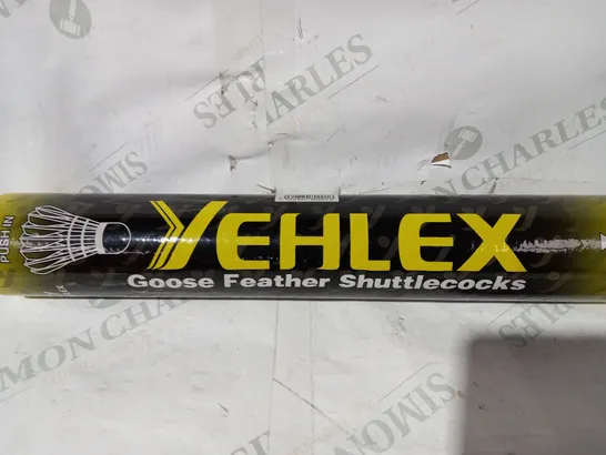 YEHLEX PREMIERSHIP GRADE GOOSE FEATHER SHUTTLECOCK - WHITE SPEED 78