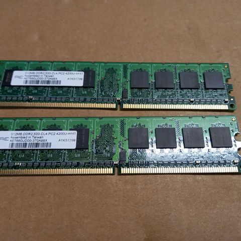 TWO RENEON 512MB DDR2 STICKS