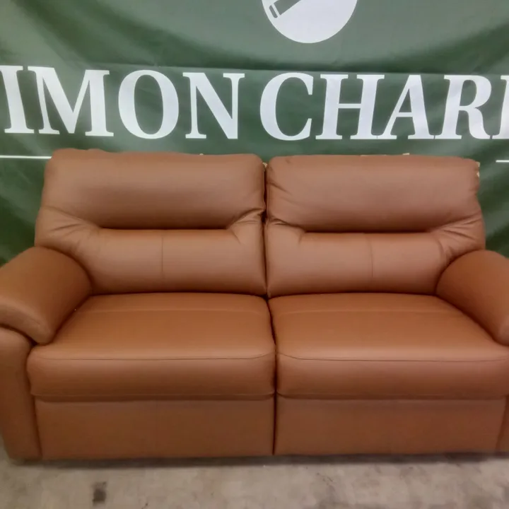 3 SEATER SOFA CAMBRIDGE TAN LEATHER 4341341Simon Charles Auctioneers