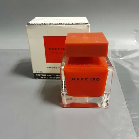 BOXED NARCISO RODRIGUEZ EAU DE PARFUM ROUGE 90ML TESTER