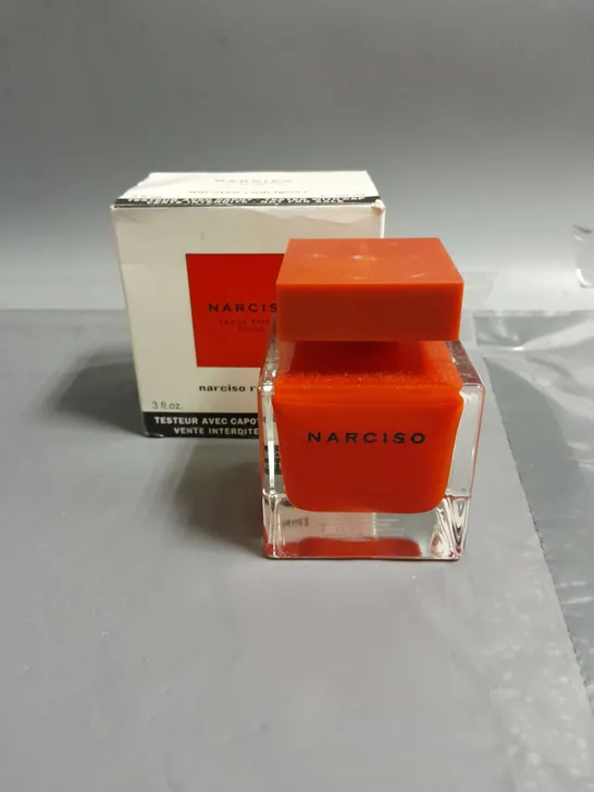 BOXED NARCISO RODRIGUEZ EAU DE PARFUM ROUGE 90ML TESTER