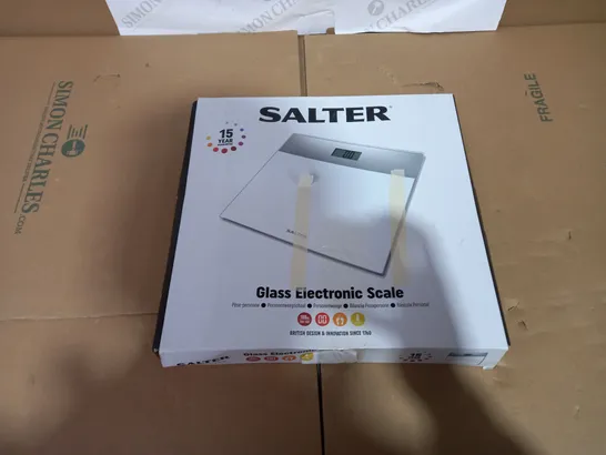 SALTER GLASS ELECTRONIC SCALE 