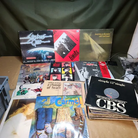 A COLLECTION OF 35 X VINYL RECORDS. MAINLY 70S 80S.