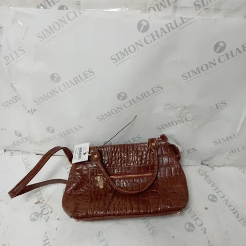 ASH MIDI TOTE BAG TAN CROCODILE 