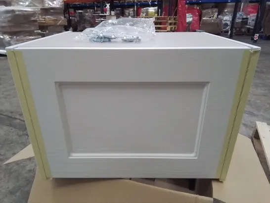 BOXED CALYPSO CHELWORTH WALL HUNG VANITY UNIT IN ASPEN WHITE - 585X447X413MM