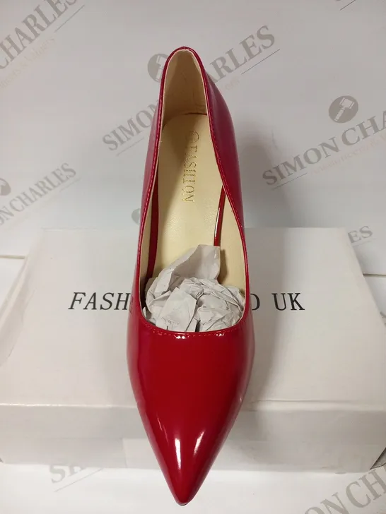 BOXED MEILIDA FASHION RED HEELED SHOES