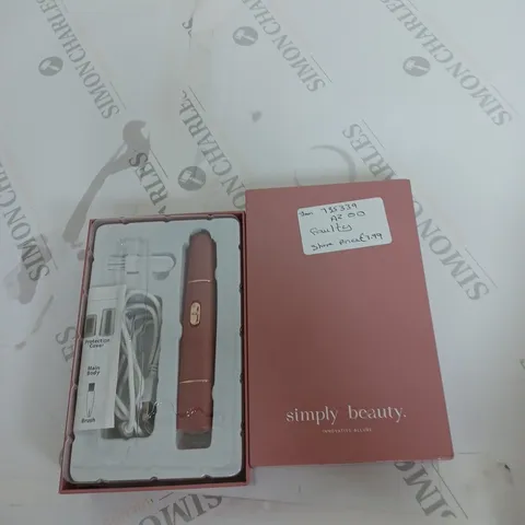SIMPLY BEAUTY 2 IN 1 SUPER SMOOTH FACE & BROWS HAIR REMOVER, BLUSH